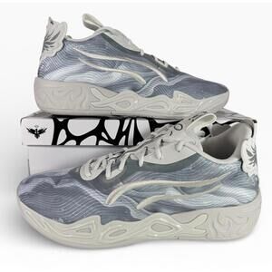 PUMA LaMelo Ball MB.04 Lo Team Basketball Shoes FEATHER GRAY 312174 03 Size 14